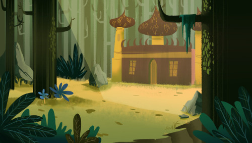 plasticnaturedraws:Some background work I did for my background painting class last semester! Try to