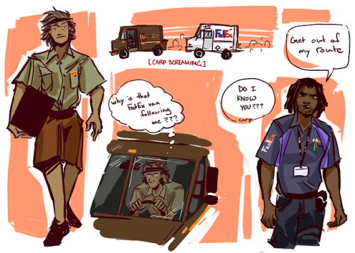 soupbao:modern day fallout new vegas au no one asked for, except it’s just petty mailman drama(moder