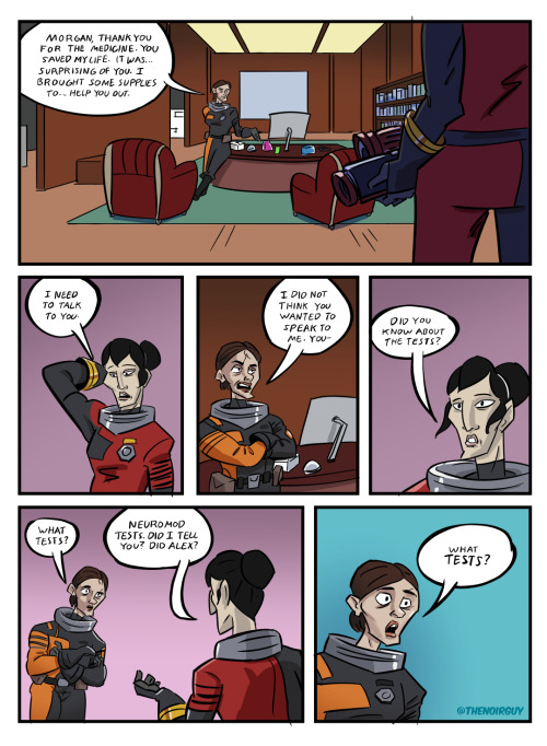 thenoirguy: Hey!! I made a Prey fan comic!SPOILERS FOR PREY OBVIOSLY!It’s a small scene I