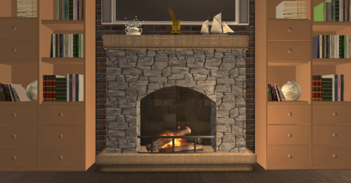 Fresh-Prince’s Lisa Fireplace, gussied up for 2022.I love this fireplace and have never been a