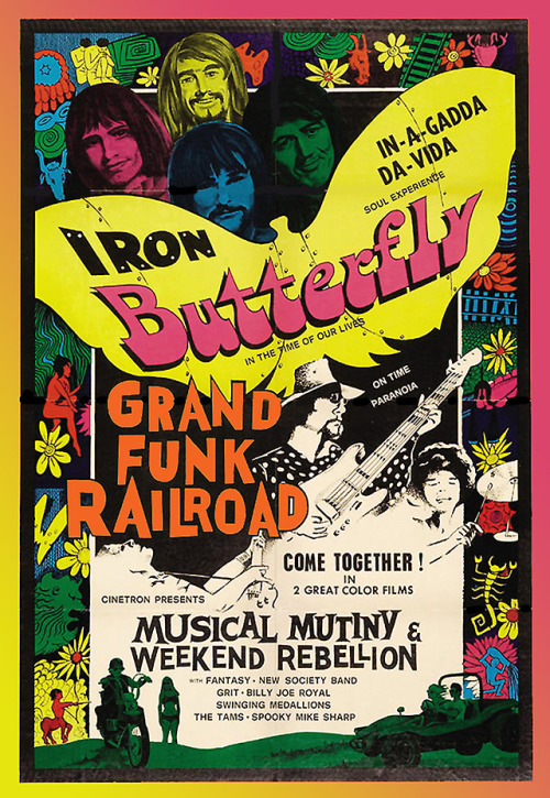 chrisgoesrock:Iron Butterfly and Grand Funk Railroad - Poster...