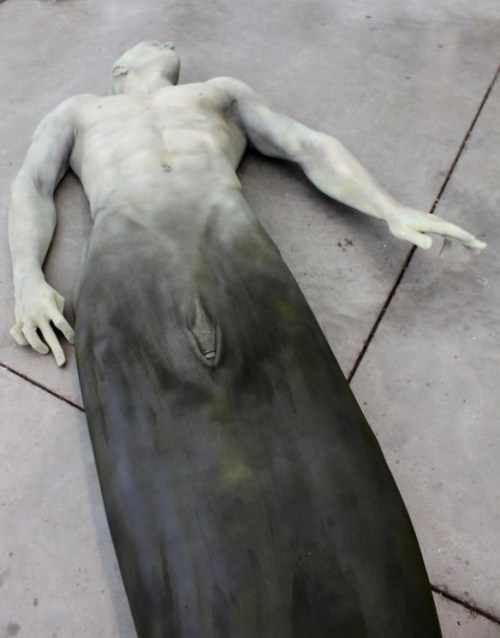 aesthesiamag:  Merman sculpture by Cameron Stalheim