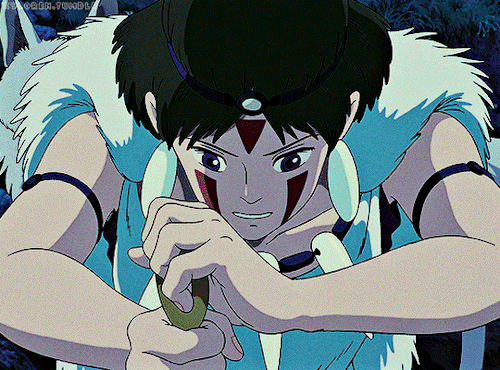 kyloren:  “Why did you stop me from killing her? Speak while you still live!” “I didn’t want you to die.” “I’m not afraid to die if it will drive away the humans!” “I knew that from the first moment I saw you.”  PRINCESS MONONOKE •