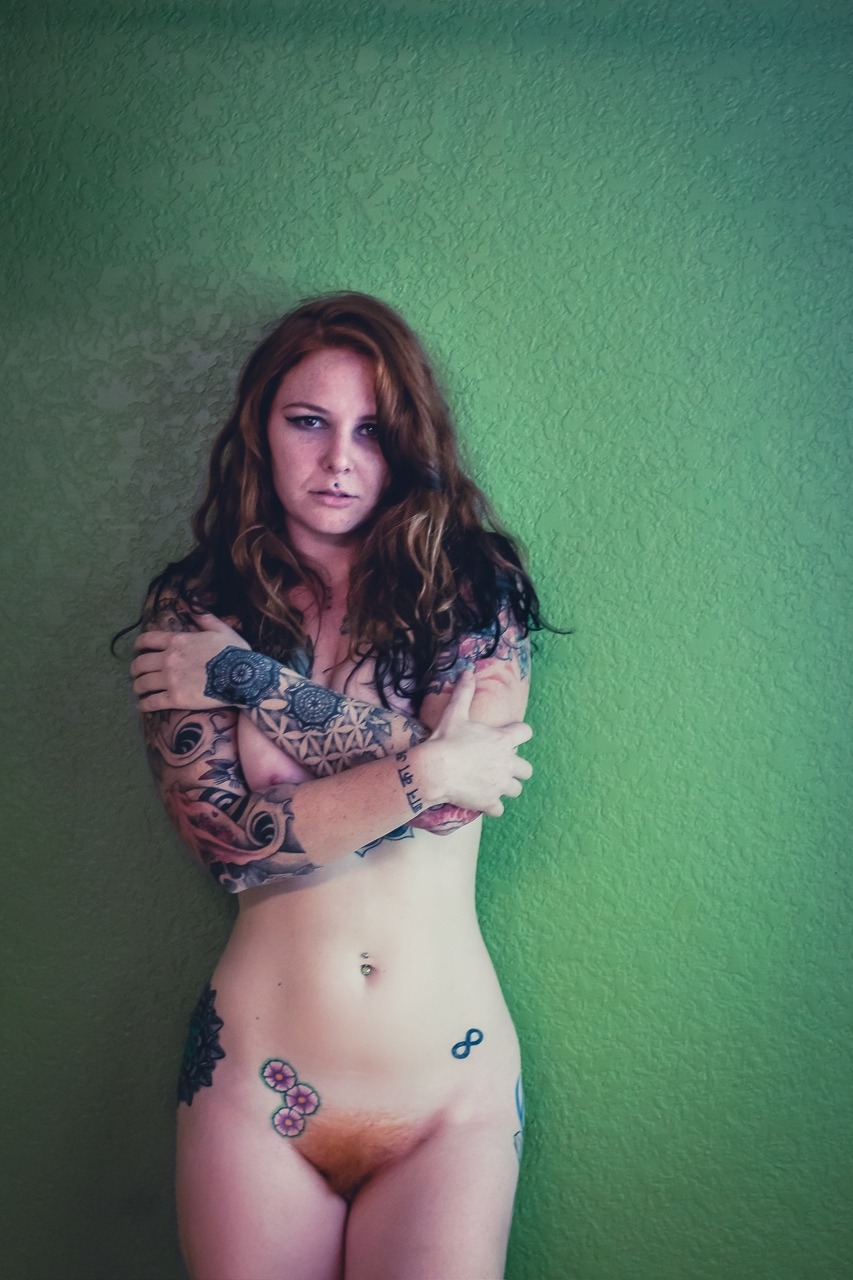 robocuntasaurus:  I get naked :) Photo: david-e-martindale Model: Ginger Paige- robocuntasaurus