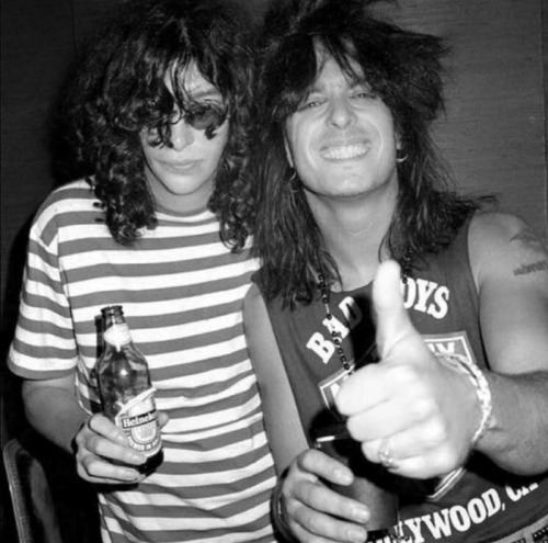 the-g0blin-queen:  Joey Ramone, Nikki Sixx adult photos