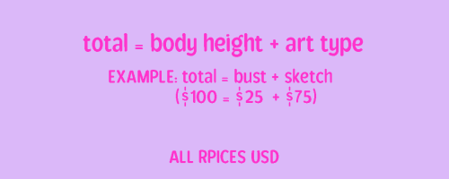 Finally updated my commission prices!PatreonInstagramTwitter