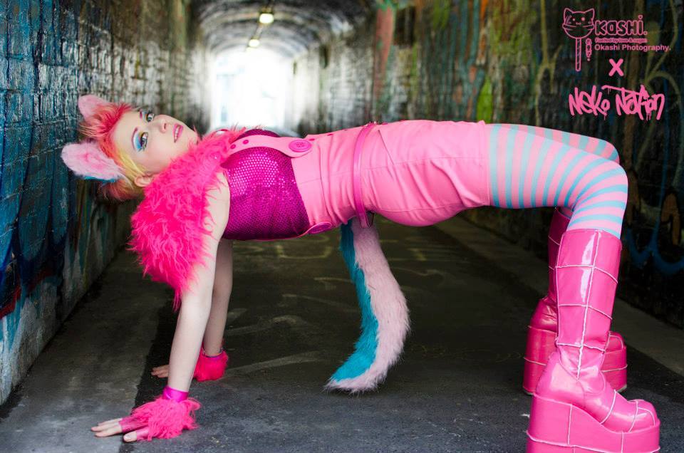 perisuicide:  Three of my favourite kitties, behind the scenes from the Catgirl Calendar