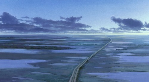 ghibli-collector:A silent early morning journey through the bathhouse - Spirited Away (2001)