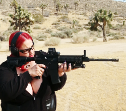 pixie-bitch75:  Took a drive in the desert, for a little target shooting… Kisses Pixie 