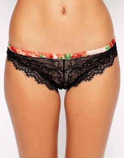 lingeriesexytime:  ASOS Ariana Floral Brazilian BriefSee what’s on sale from ASOS on Wantering.