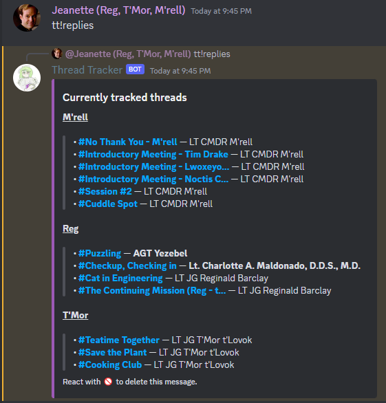 RP Schtuff — Discord Thread Tracker Bot