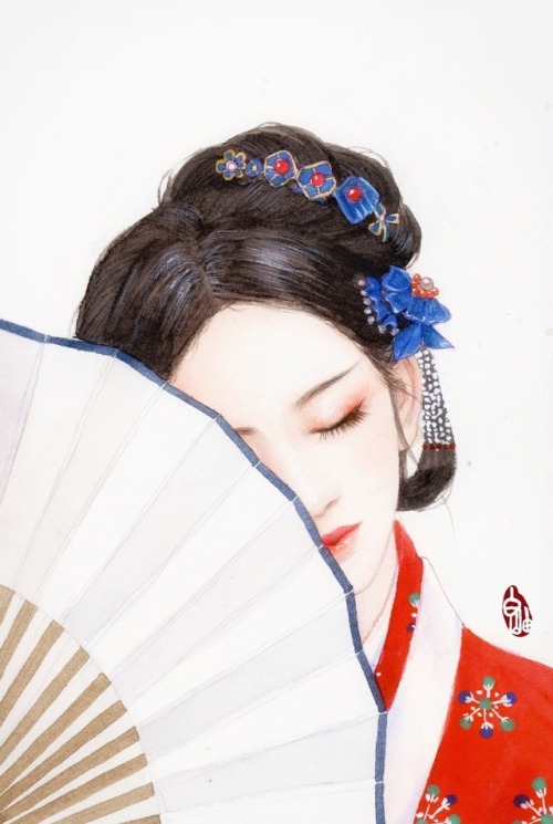 changan-moon:Chinese gufeng style portraits by 白岫