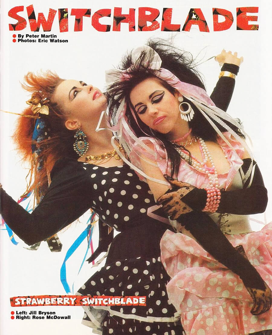<p>Strawberry Switchblade poster from Smash Hits (Dec 1984)</p>