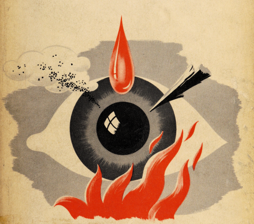 nemfrog:Eye hazards in industry. 1941. Cover art.Internet Archive