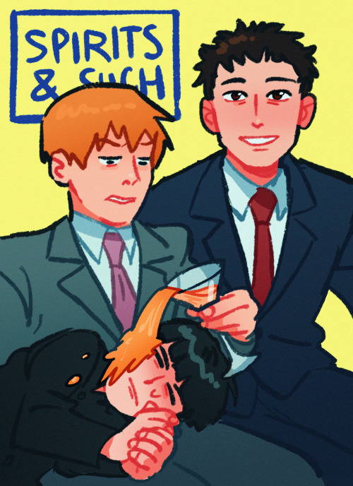 fan-arter:  Day 6: Spirits and SuchDimple doesn’t show up in photos :(super duper late with @mobtober so I’m just going to do what I want lmao. Also classifies as redraw reigen. Happy Birthday, you 10/10 bitch. I will draw something better for u soon 