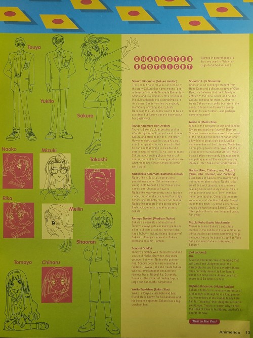 thecardcaptormuseum:Animerica, Issue 8, November 2000Just think, anyone with this magazine could hav