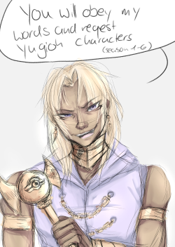 voca-chan:  Back in yugioh fandom and ready to take some requests from u guys and who would be better to tell u that then my fav Malik? uvu 