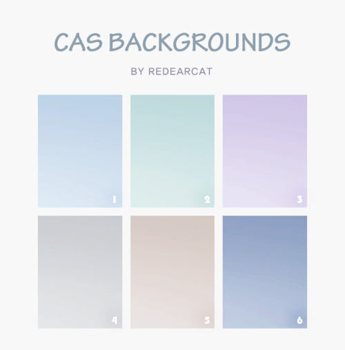 CAS BACKGROUNDS you can only use one background There is no need for a separate blob remover mod ▼DO