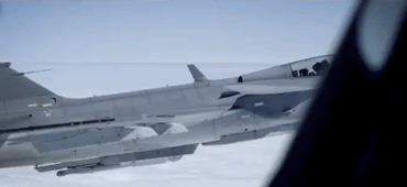 theworldairforce:Saab GripenESTL Countermeasures Self-Protection Pod