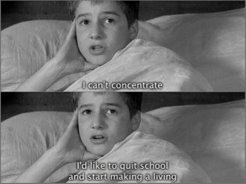 Happy Monday.
Antoine Doinel in THE 400 BLOWS.