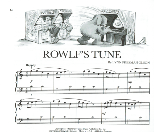 muppetationalcollectables:   Rowlf’s Very Own First Piano Book is an easy piano book that was 