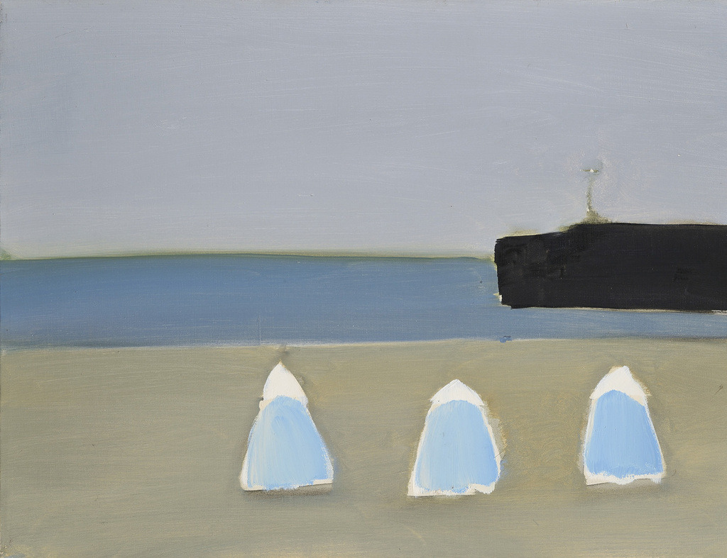 regnregn:  Nicolas de Staël, Calais, 1954, oii on canvas, 46 x 61 cm 