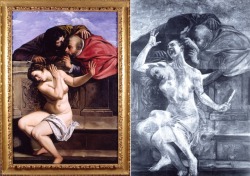 rgfellows:  rgfellows:  kanyewestboro:  calanoida:  Susanna and the Elders, Restored (Left) Susanna and the Elders, Restored with X-ray (Right) Kathleen Gilje, 1998  wow  Oooh my gosh this is rad. This is so rad. For those who don’t know about this