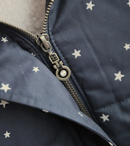 larimii:  ♡  Star Print Navy Blue Hooded Parka  ♡    ♡  More here  ♡