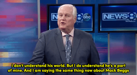 kuriquinn: micdotcom: Sportscaster Dale Hansen defends student wrestler Mack Beggs and takes a stand against transphobia   I think this is the first time I’ve seen an old American white dude defend trans rights 