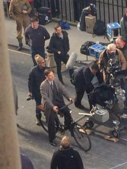  &ldquo;Benedict Cumberbatch outside my library to shoot a scene as Alan Turing.&rdquo; [x] [x]  