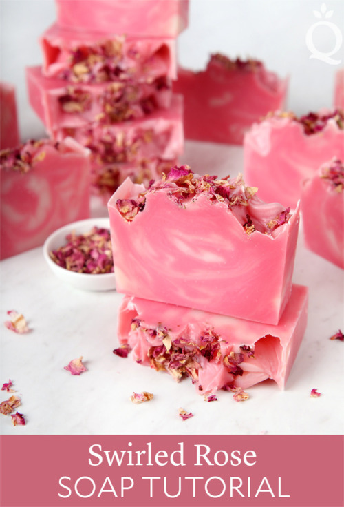 This recipe is a blend of old and new - it has a classic swirl design and modern rose scent.  Get ev