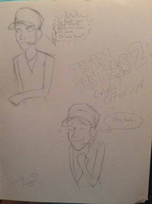 Some doodles I made last weekend. Still searching for my drawing style&hellip;1: Team Fortress 2: Gl