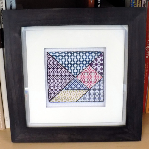 Tangrams! Blackwork! Finally together! This came about when I decided to take a break and do somethi