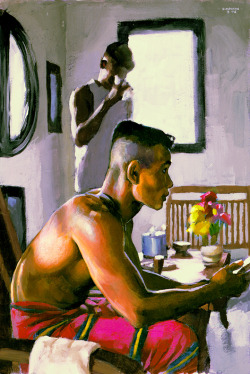 douglassimonson:Cambodian Interior, acrylic