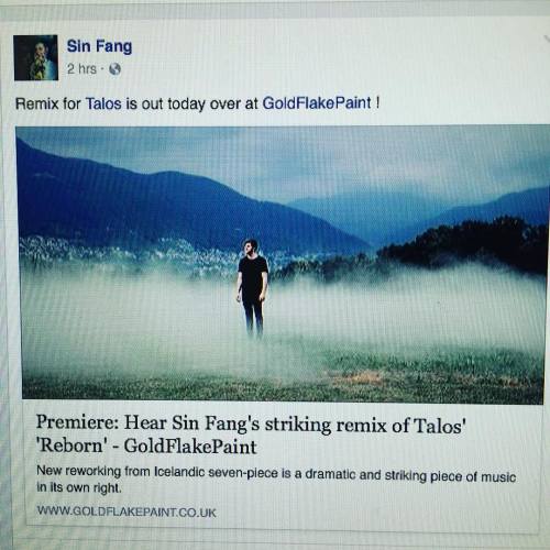 Listen to it. Its striking. #sinfang #remix #talos #stjörnulífið