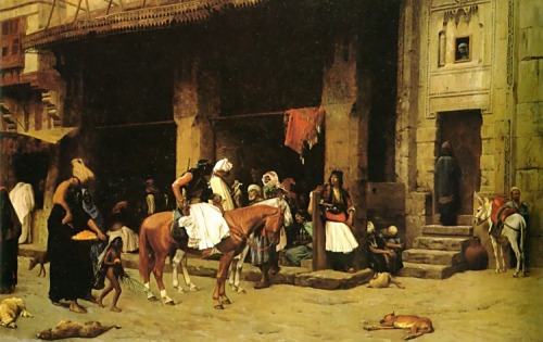 A Street Scene in Cairo, Jean-Leon Gerome