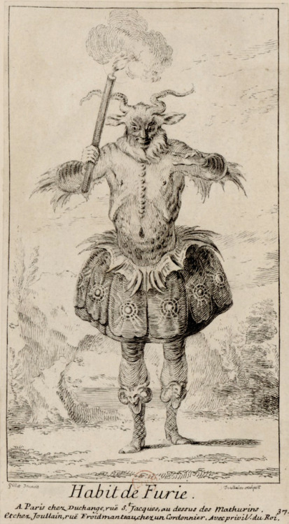 François Joullain  (1697-1778), &lsquo;Habit de Furie&rsquo;, 1725Sources: 1, 2, 3, 4