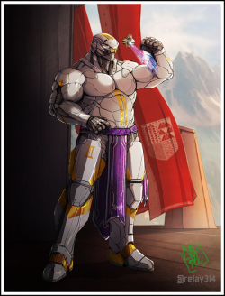 relay314:  heterochromiaturian:  Finished this collaborative commission for @ArtofAnodyne of their Exo Titan! Line Art by @relay314Colors by me  AMAZING COLORING master Mad does it again!