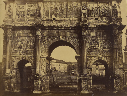 didoofcarthage:Arch of Constantine by Robert Macpherson. Scottish, 1850s. Albumen silver print. J. P