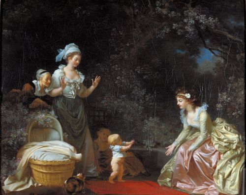 ab. 1780-1785 Jean-Honoré Fragonard or Marguerite Gérard - The First Steps