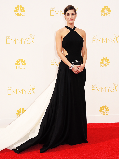 emmy4keri:Lizzy Caplan attends the 66th Annual Primetime Emmy Awards on August 25, 2014