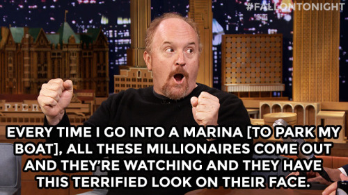 fallontonight:  Louis C.K. is an experienced sea captain!