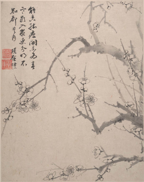 met-asian:明/清  項聖謨  山水花鳥圖  冊|Landscapes, Flowers and Birds by Xiang Shengmo via Asian ArtMedium: Alb