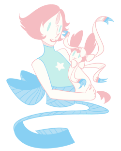 saccharinescorpion:  &ldquo;oh hey, Sylveon and Pearl have the same color scheme&rdquo; - me, several hours ago 