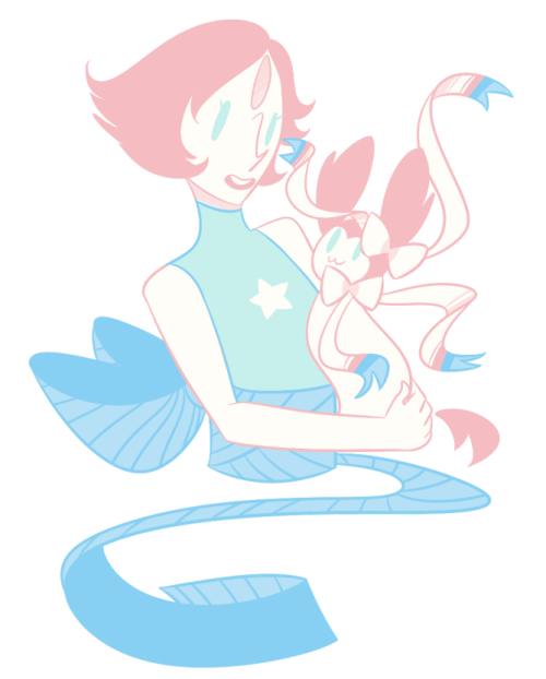 saccharinescorpion:  “oh hey, Sylveon and Pearl have the same color scheme” - me, several hours ago 