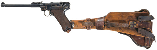 peashooter85: The German WWI Artillery Luger, In the early 1900’s the German Army expressed in