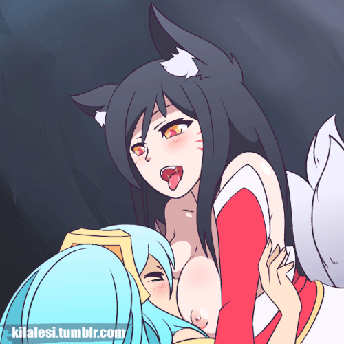Ahri and Sona Hentai