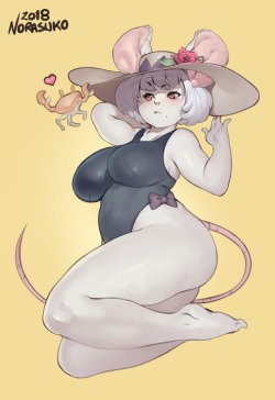 norasuko-safe:  My part on a trade with the awesome @maidfrills. It’s her cute OC Nyx! You can check her part here.   Patreon / Twitter / Pixiv  cute mousy~ ;3