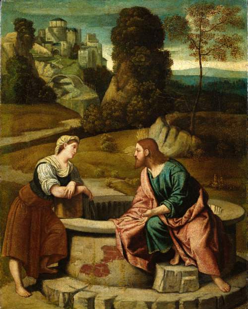 Christ and the Samaritan Woman, by Moretto, Accademia Carrara, Bergamo.
