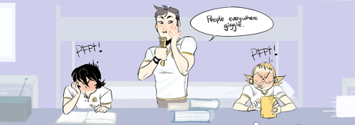 cockybusiness:SHIRO YOU WERE SUPPOSED TO HELP THEM STUDY!!(The joke comes from Colin Mochrie on &ldq